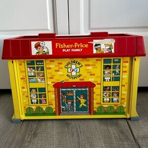 Vintage Fisher-Price Play Family Children's Hospital #931